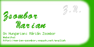 zsombor marian business card